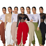 Solid Color Casual Pants BMF-795-1