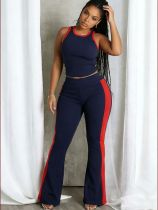 Sport Sleeveless Tank Tops Two Piece Pants Set HNIF-MC017