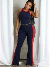 Sport Sleeveless Tank Tops Two Piece Pants Set HNIF-MC017