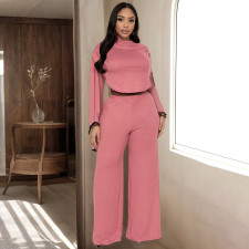 Solid Color Sleeveless Loose Two Piece Pant Set SHD-9587