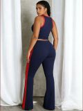 Sport Sleeveless Tank Tops Two Piece Pants Set HNIF-MC017