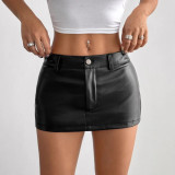 PU Leather Mini Skirts GPBY-8162