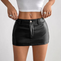 PU Leather Mini Skirts GPBY-8162