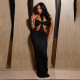 Sleeveless Hollow Out Maxi Dress GDSF-D26DS017