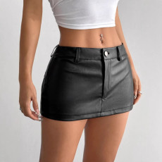 PU Leather Mini Skirts GPBY-8162
