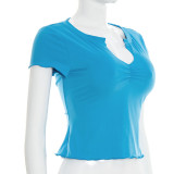V Neck Short Sleeve T Shirt GSBW-J26TP062