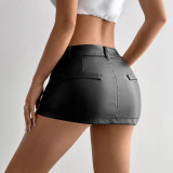 PU Leather Mini Skirts GPBY-8162