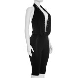 Deep V Neck Backless Seventh Jumpsuit GDSF-J26JP015