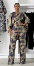 Bat T Shirt Print Two-Piece Pants Set GJMF-97830
