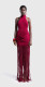 Solid Color Sleeveless Tassel Evening Dress GJMF-97729