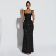 Sexy Sleeveless Sequin Maxi Dress BY-7633