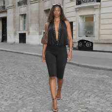 Deep V Neck Backless Seventh Jumpsuit GDSF-J26JP015
