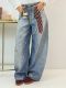 Plus Size Fashion Washed Straight Jeans GYLN-3648