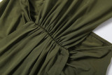 Sleeveless Backless Ruched Maxi Dress DLSF-K6D00007A