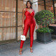 Solid Color Halterneck Backless Tops 2 Piece Pants Set MXBF-J26ST032