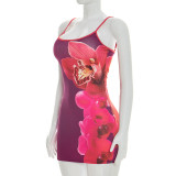 Print Sling Mini Dress GSZM-D26DS067