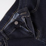 SolIid Color Fashion Flare Jeans GQLF-4444