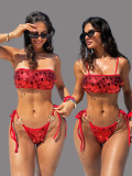 Sequin Print Sling Bikinis Two Piece Swimsuit CASF-6819