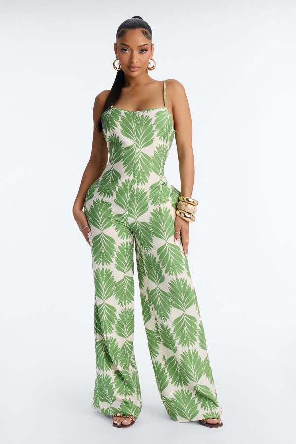 Print Sling Slim Jumpsuit YD-8850