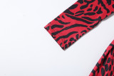 Leopard Print V Neck Tight Jumpsuit GZJQ-K6Q01737A