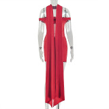 Solid Color Ruched Mini Dress GJYO-305057