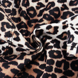 Leopard Print Halterneck Bikinis 3 Piece Swimsuit GPKJ-MR48041