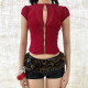 Short Sleeve See Through Solid T Shirt GPKJ-MR47582