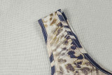 Leopard Print Sleeveless Two Piece Pants Set GJYO-919166
