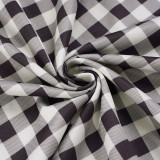 Plaid Print Sleeveless Tie Up Mini Dress GPKJ-MR35549