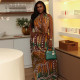 Color Block Sleeveless Backless Two Piece Skirts Set GJYO-711878