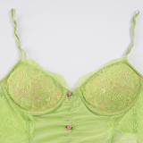 See Through Lace Patchwork Sling Tank Tops GPKJ-MR47143