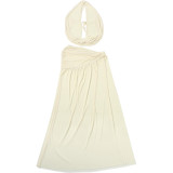 Deep V Neck Backless Tops Split Long Skirt Set XEF-K25S91283