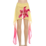 Print Irregular Casual Skirt XEF-K6J00241A