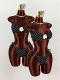 Polka Dots Print Tie Up Bikini 2 Piece Swimsuit GXIY-K26L2071