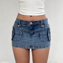Casual Simple Denim Skirt GPKJ-MR46255