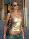 Sexy Wrap Chest Tank Tops YWXS-K25L2033