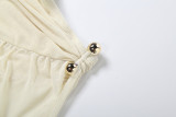Deep V Neck Backless Tops Split Long Skirt Set XEF-K25S91283