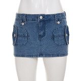 Casual Simple Denim Skirt GPKJ-MR46255