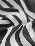 Plus Size Stripe Contrast Color Midi Dress DF-33521