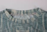 Mesh Long Sleeve Solid Color Tops YWXS-K25L1463