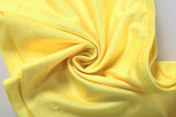 Letter Print Off Shoulder Two Piece Shorts Set GZJQ-K6S02139A