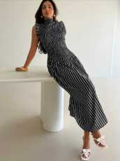Stripe Sleeveless Maxi Dress GPBY-DR8187
