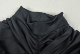 Solid Color Long Sleeve Ruched Mini Dress GJYO-305066
