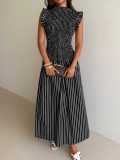 Stripe Sleeveless Maxi Dress GPBY-DR8187