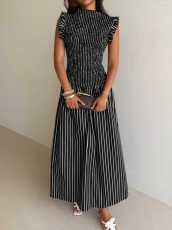 Stripe Sleeveless Maxi Dress GPBY-DR8187
