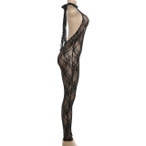 Lace Sleeveless Backless Skinny Jumpsuit GSLF-K6Q02836A