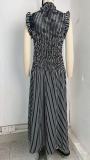 Stripe Sleeveless Maxi Dress GPBY-DR8187