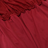 Halterneck Hot Drill Solid Color Maxi Dress CYA-902241
