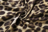 Leopard Print Long Sleeve Backless Jumpsuit GYME-K6Q01512A