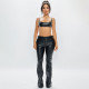 PU Leather Sling Top Two Piece Pants Set YNSF-8030